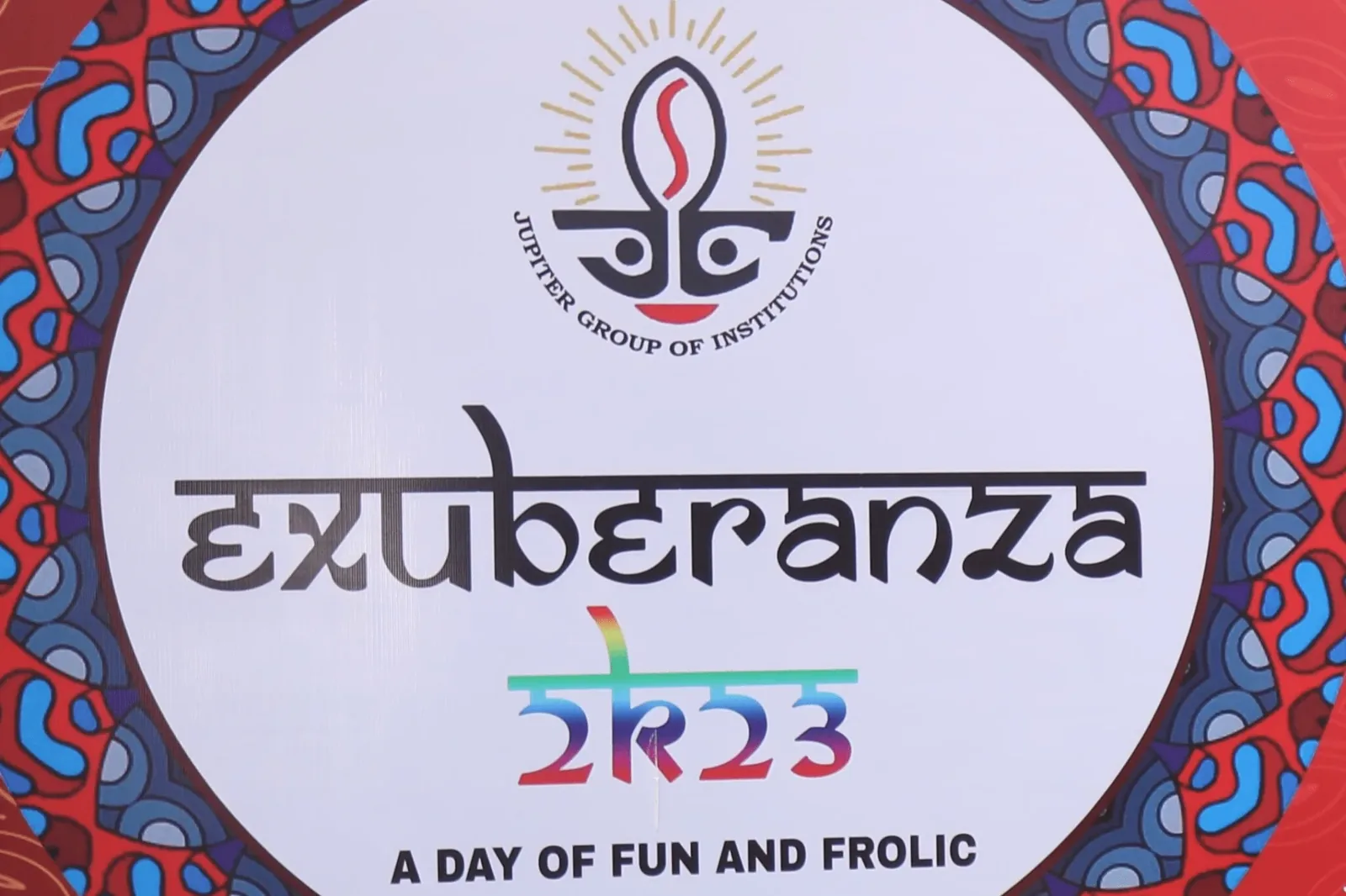 The Exuberanza 2023 annual fest emblem.